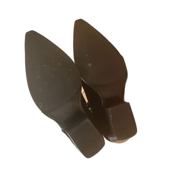 Marc Fisher Obrra Western Black Suede Ankle Boots - Picture 5 of 6